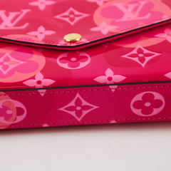 Louis Vuitton Pochette Felicie Valentine Edition Vernis Fuchsia Pink