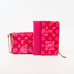 Louis Vuitton Pochette Felicie Valentine Edition Vernis Fuchsia Pink