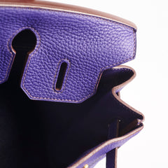 Hermes Birkin 30 Iris Clemence GHW A stamp (2017)