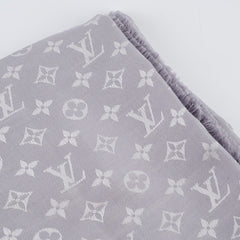 Louis Vuitton Monogram Denim Shawl Scarf Grey