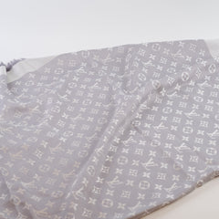 Louis Vuitton Monogram Denim Shawl Scarf Grey