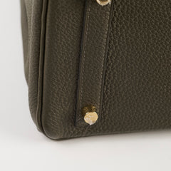Hermes Birkin 25 Togo Vert Maquis - Stamp Y
