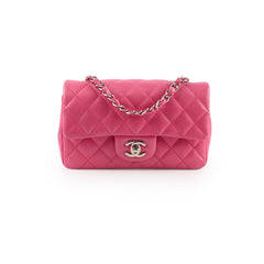 Chanel Mini Rectangular Lambskin Pink