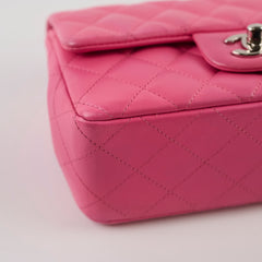 Chanel Mini Rectangular Lambskin Pink