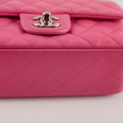 Chanel Mini Rectangular Lambskin Pink