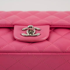 Chanel Mini Rectangular Lambskin Pink