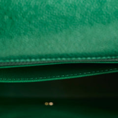 Chanel Mini Square Caviar 18S Iridescent Green