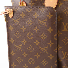 Louis Vuitton Neverfull MM Monogram with Pouch