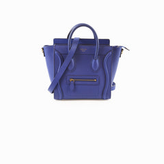 Celine Nano Luggage Blue - light hairline scratches and rubbing on hardware
