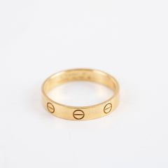 Cartier Love Ring Small Model Yellow Gold Size 57