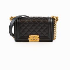 Chanel Small Boy Caviar Black