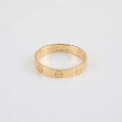 Cartier Love Ring Small Model Yellow Gold Size 57