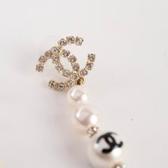 Chanel Pearl/Crystal Long Earring