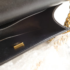 Chanel Small Boy Caviar Black