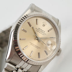 Rolex Oyster Perpetual Datsjust 36MM Watch White Gold