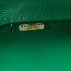 Chanel 18S Mini Square Flap Bag Caviar Emerald Green