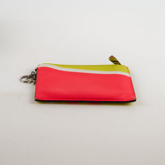 Christian Dior Tri-Colour Diorissimo Card Holder Vert Acide