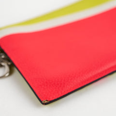 Christian Dior Tri-Colour Diorissimo Card Holder Vert Acide