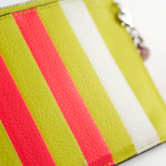 Christian Dior Tri-Colour Diorissimo Card Holder Vert Acide