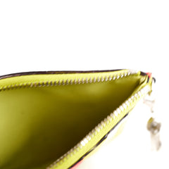 Christian Dior Tri-Colour Diorissimo Card Holder Vert Acide