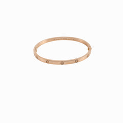 Cartier Love Bracelet Small Model Size 16 Pink Gold