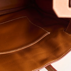 Hermes Birkin 30 Gold Courchevel GHW D in Square