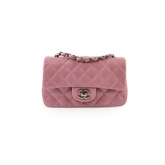 Chanel Mini Rectangular Caviar Dusty Pink Serial 21