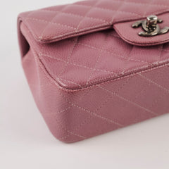 Chanel Mini Rectangular Caviar Dusty Pink Serial 21