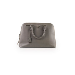 Prada Saffiano Lux Dome Tote Grey