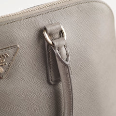 Prada Saffiano Lux Dome Tote Grey
