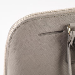 Prada Saffiano Lux Dome Tote Grey