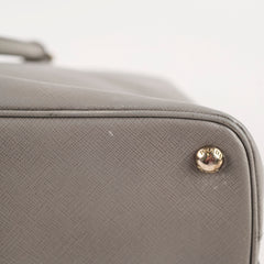 Prada Saffiano Lux Dome Tote Grey