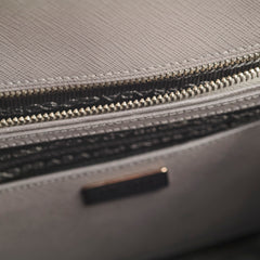 Prada Saffiano Lux Dome Tote Grey