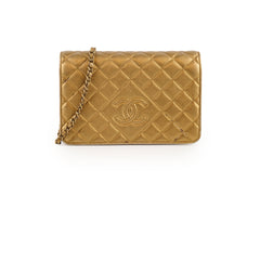 Chanel Gold Metallic Wallet on Chain