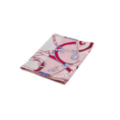 Hermes Long Silk Maxi Twilly Echarpe De Soie Rose/Blanc/Bordeau