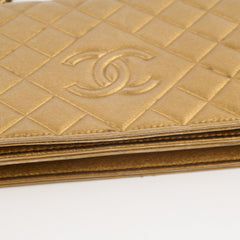 Chanel Gold Metallic Wallet on Chain