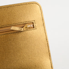 Chanel Gold Metallic Wallet on Chain