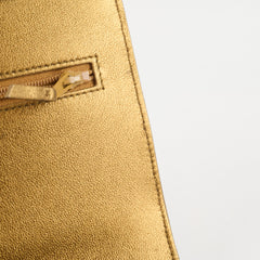 Chanel Gold Metallic Wallet on Chain