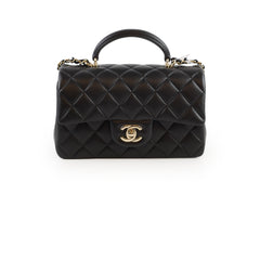 Chanel Black Top Handle Mini