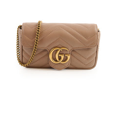 Gucci GG Marmont Super Mini Matelasse, Dusty Pink
