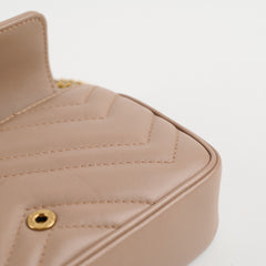 Gucci GG Marmont Super Mini Matelasse, Dusty Pink