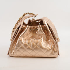 Chanel Small 25 Metallic Rose Gold