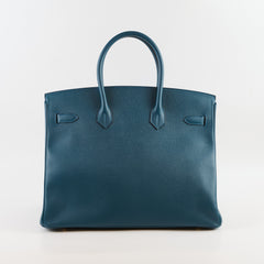 Hermès Birkin 35 Epsom Vert Bosphore- T Stamp