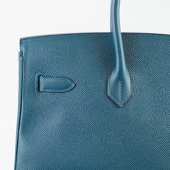 Hermès Birkin 35 Epsom Vert Bosphore- T Stamp