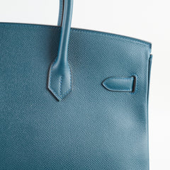 Hermès Birkin 35 Epsom Vert Bosphore- T Stamp