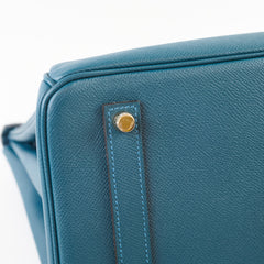 Hermès Birkin 35 Epsom Vert Bosphore- T Stamp