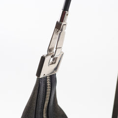 Gucci Denim Web Sherry Line Shoulder Bag Black