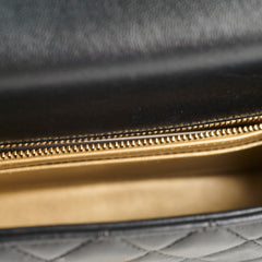 Chanel Rectangle Mini Gold Ball Black Lambskin GHW