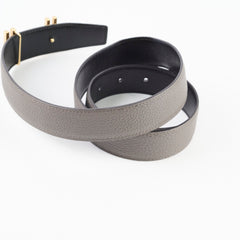 Hermes H au Carre Belt Buckle & Reversible Leather Strap 32mm size 80