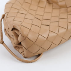 Bottega Veneta Mini Pouch Beige Leather